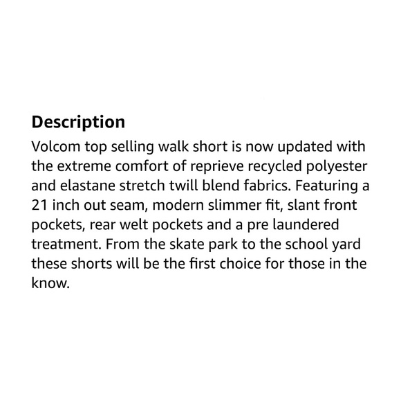 Volcom Frickin Modern Stretch Chino Short - Picture 3 of 3